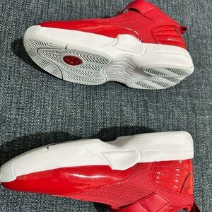 Jordan Kids Red and White Sneakers